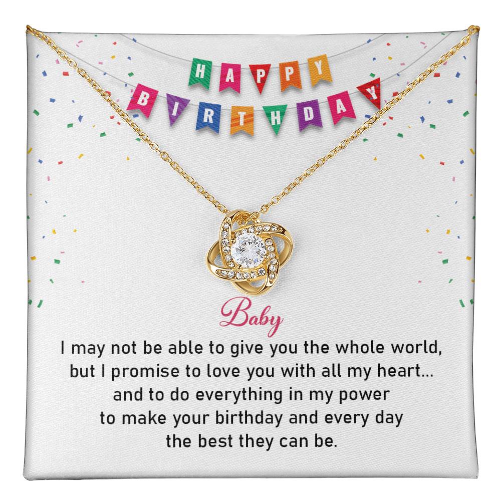 Birthday Necklace Gift for Girlfriend with Love Card