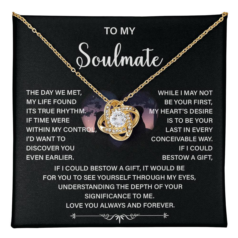 Soulmate Necklace Gift – Love You Always & Forever