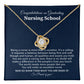 Nursing School Graduation Necklace Gift With Amazing Box