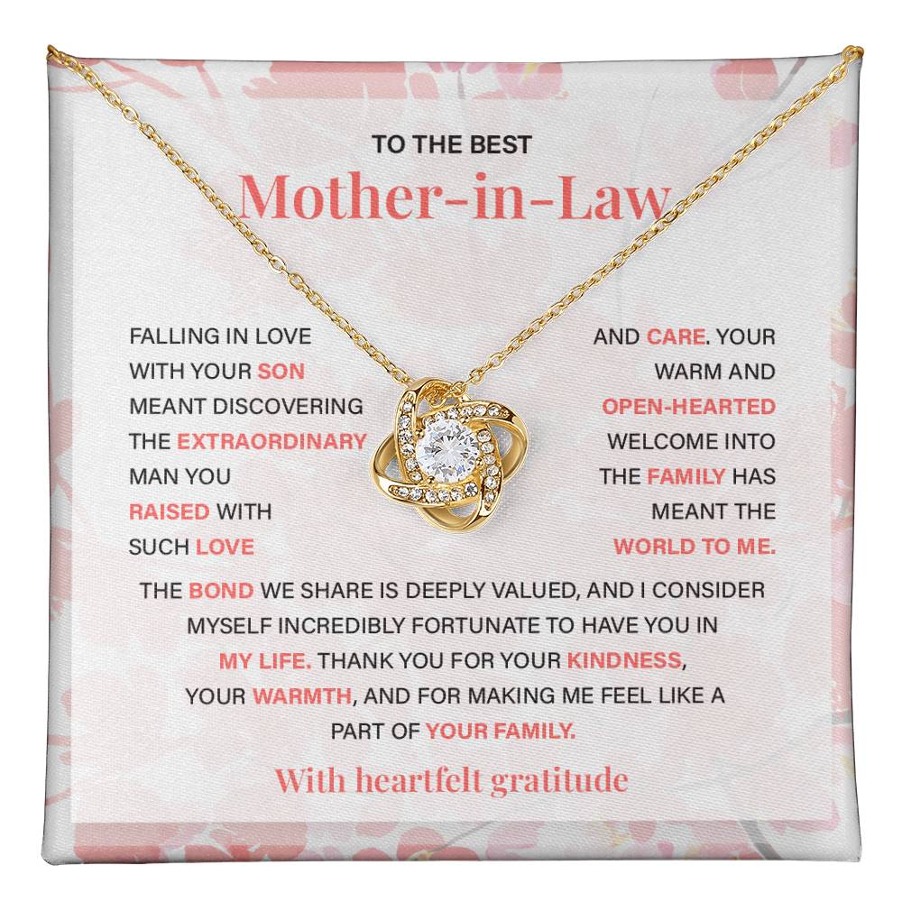 Gift from Bride to Mother-in-Law with Message Card