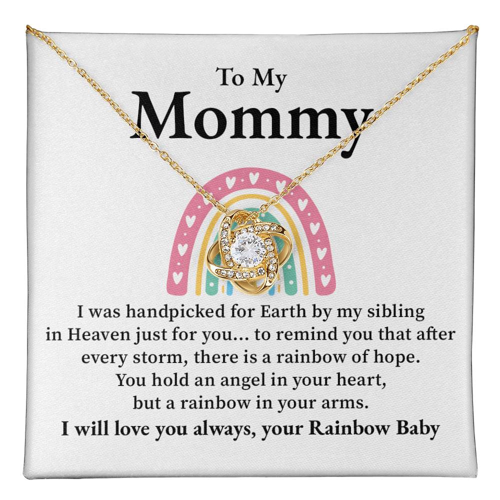 To My Mommy, Necklace Gift For Mom With Message Card