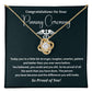 Nurse Pinning Ceremony Necklace Gift for Her With Message