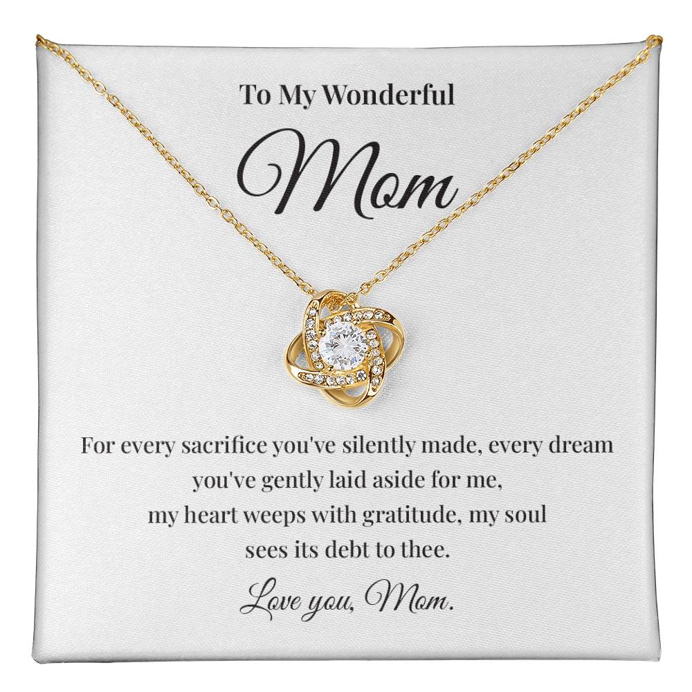 To My Wonderful Mom Best Mom Ever Necklace Spiritual Bond With Mom Necklace Wonderful Mom Necklace Gift Gift For Mom Thoughtful Gift For Mom Unique Gift For Mother-child Bond Meaningful Gift For Mom Necklace For Family Bond