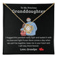 Granddaughter Gift from Grandpa – Pendant with Message Card