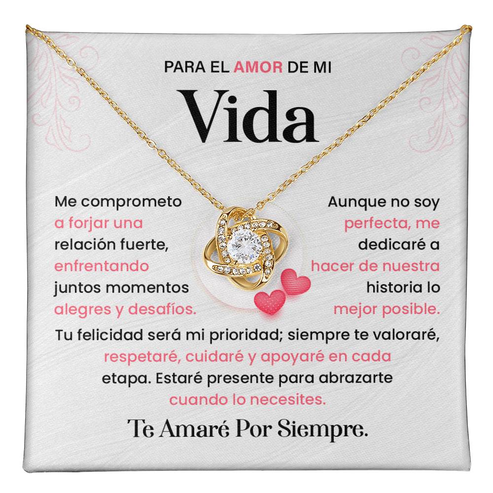 Spanish Romantic Necklace Gift for Her with Love Note