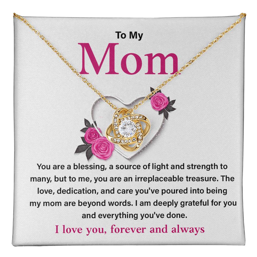 Mother Necklace Gift from Daughter with Gift Card