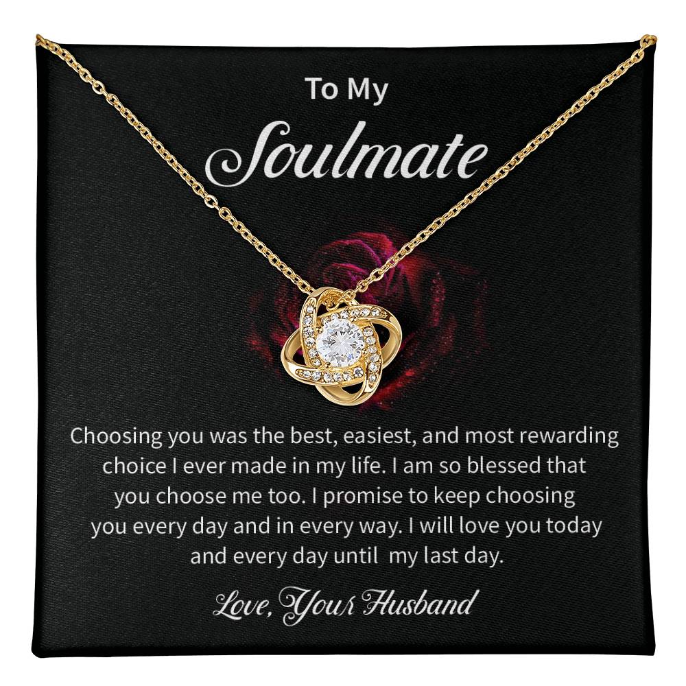 Husband to Soulmate Gift for Wife – Love Message Card