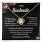 Soulmate Love Knot Necklace with Message Card & Gift Box