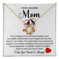 Amazing Mom Necklace Gift from Daughter – Gift Box