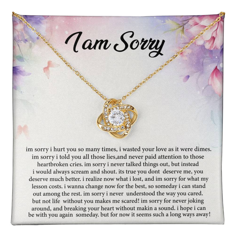I Am Sorry For Hurting You Necklace.