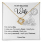 Romantic Necklace Gift for Wife with Love Message