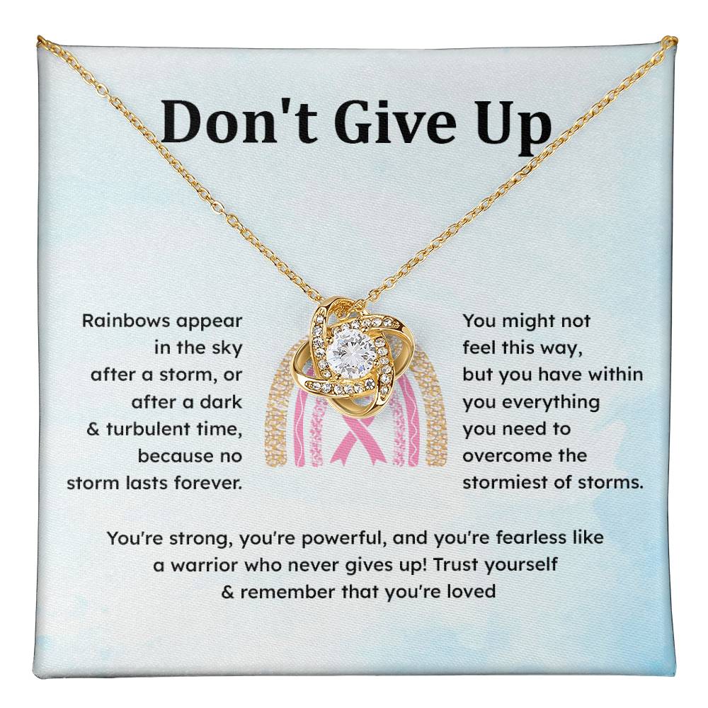 Don't Give Up Strength In Adversity Jewelry Don't Give Up Necklace Gift From Your Husband Meaningful Gift Supportive Gift Motivational Jewelry Never Give Up Necklace Breast Cancer Necklace For Soulmate Personal Growth Jewelry