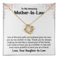 Mother-in-Law Necklace from Bride with Thank You Note