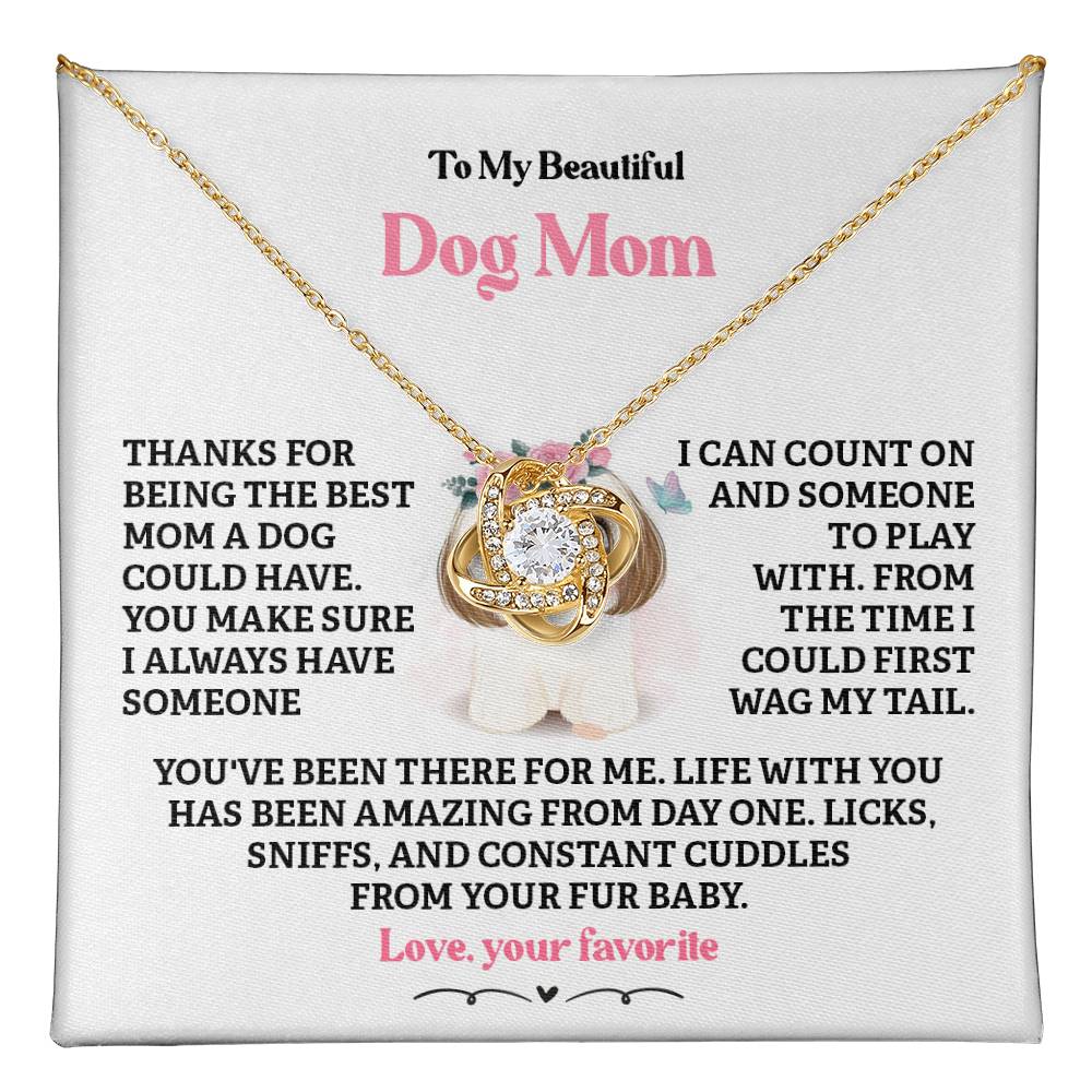 Dog Mom Necklace Gift from Fur Baby – Gift Box