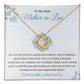 Mother-in-Law Necklace Gift from Bride with Card