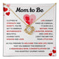 Mom to Be Necklace Gift with Heartfelt Card