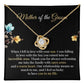 Mother of Groom Necklace Gift – Message Card Jewelry