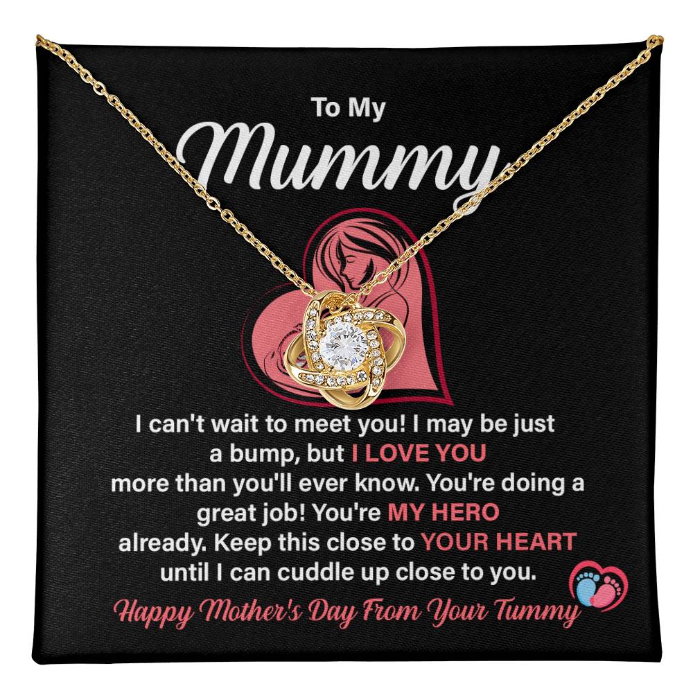 Mother’s Day Gift for Mom from Bump – Love Knot Necklace