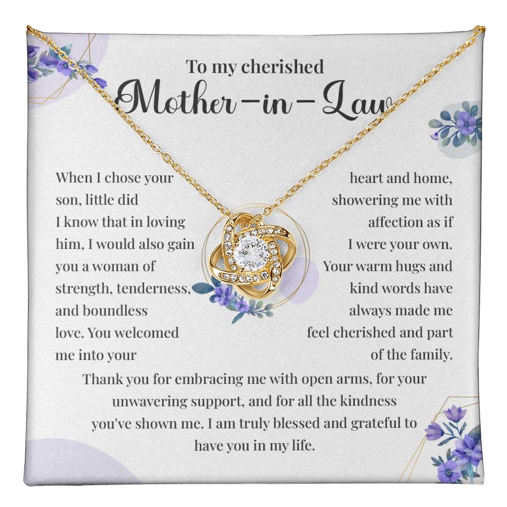 Necklace for Mother-in-law From Bride Wedding Day Gift