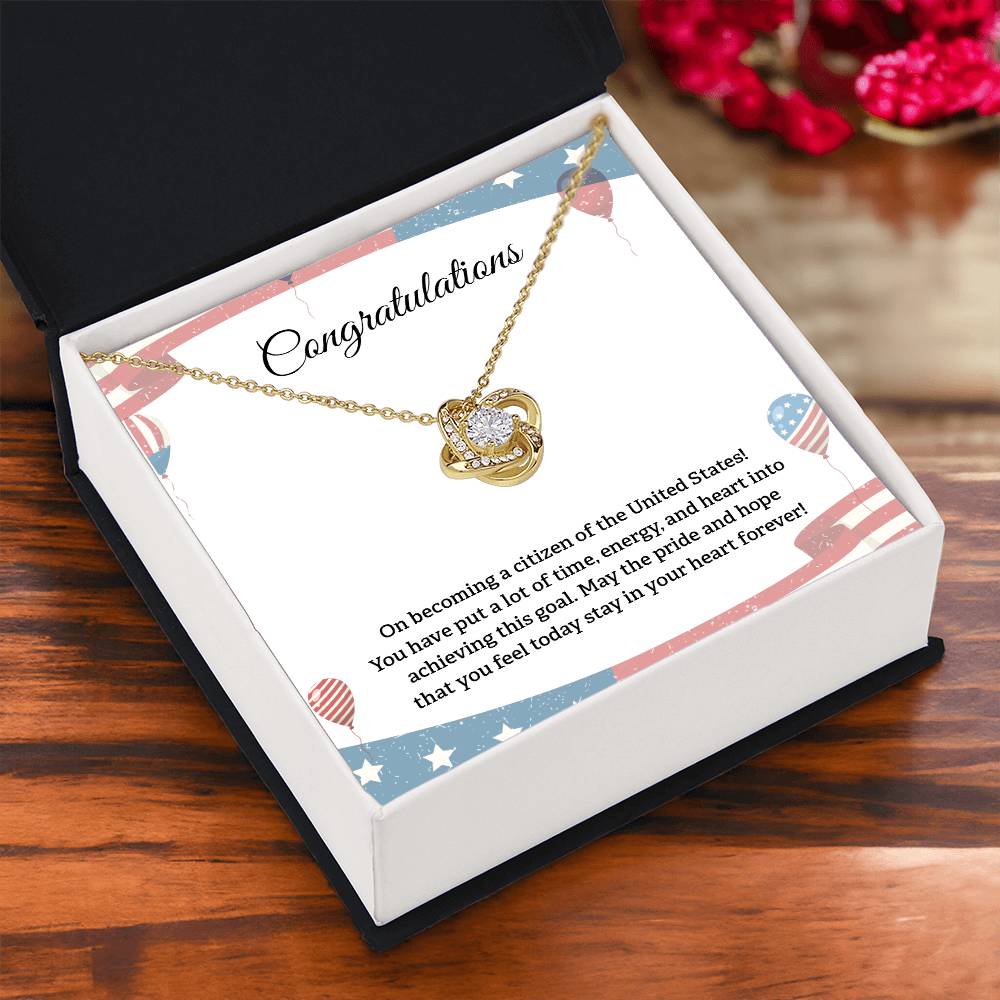 Congratulations Necklace For New U.s. Citizen Necklace For New U.s. Citizen Gift For New American Citizen Necklace With Citizenship Message U.s. Citizenship Celebration Gift Gift For New U.s. Patriot Jewelry For New U.s. Citizen Gift For Citizenship