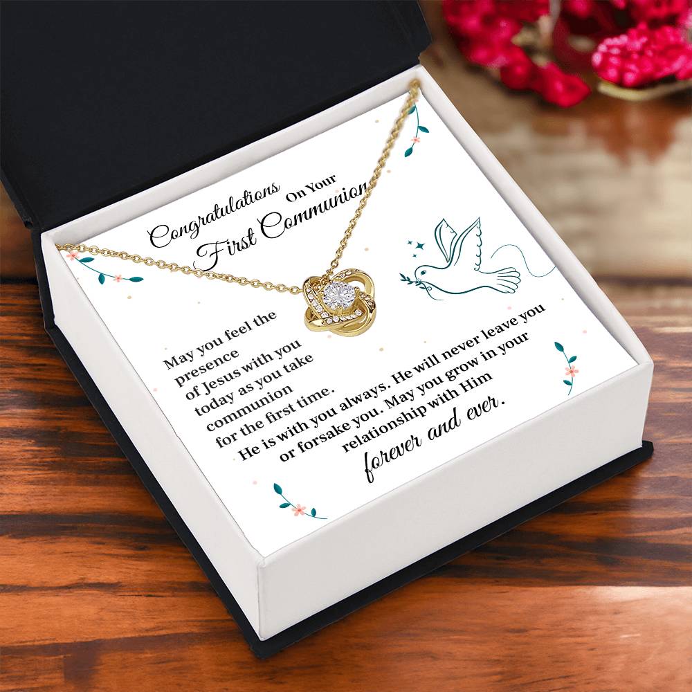 First Communion Gift Necklace for Girls