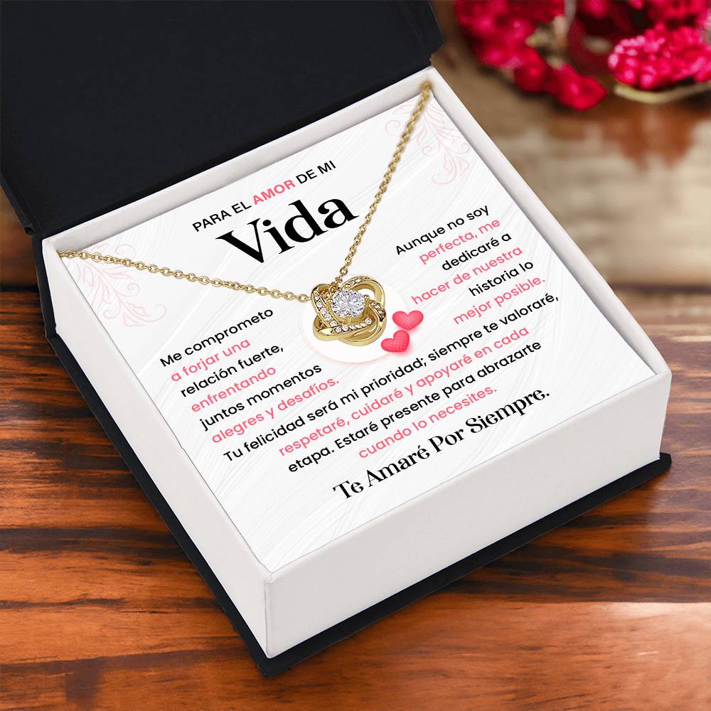 Spanish Romantic Necklace Gift for Her with Love Note