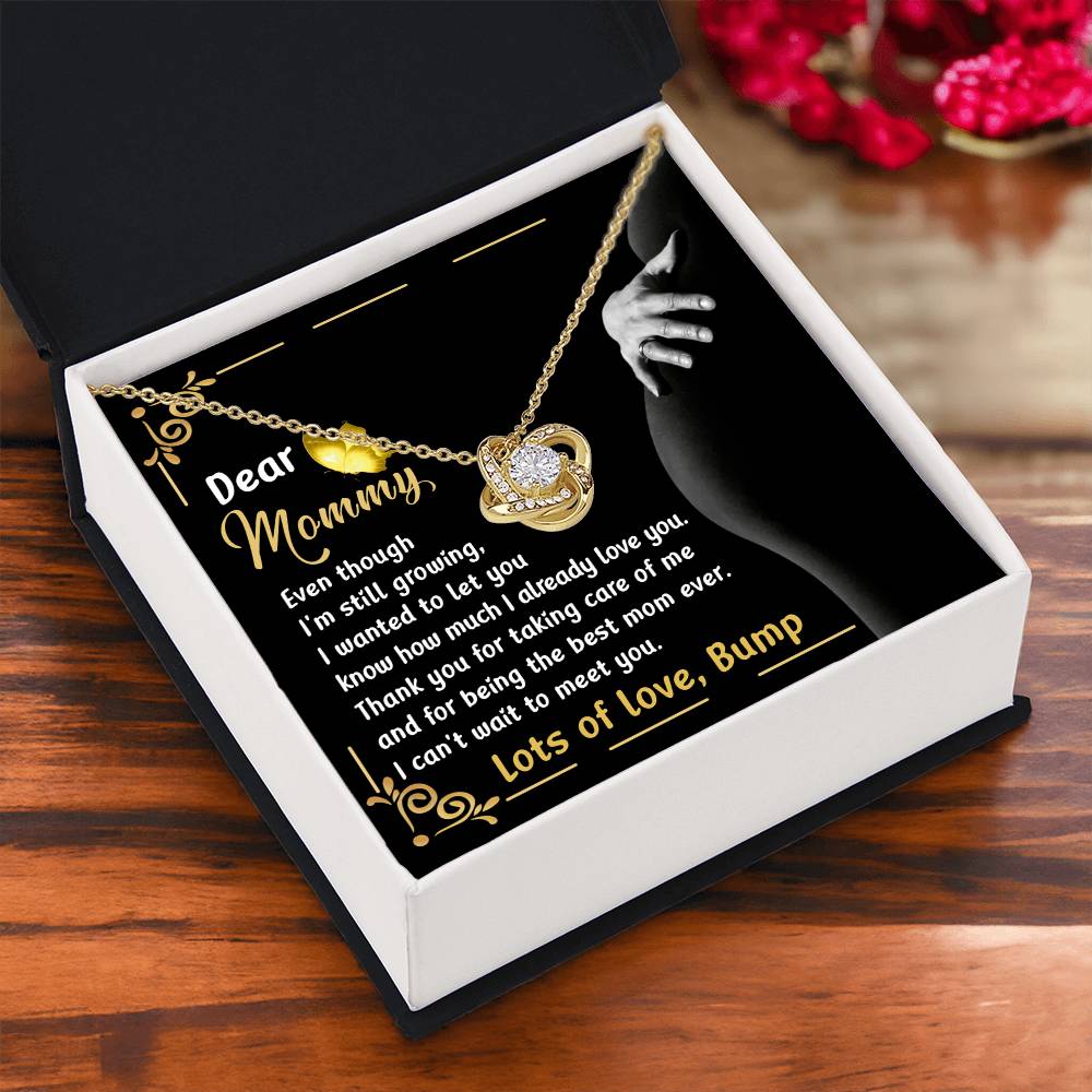 Dear Mommy Necklace Gift, Special Mother's Day Gifts, Birthday Gift, Jewelry Necklace For Mom, New Mommy Gift For First Mother's Day, Pregnancy Jewelry Necklace With A Meaningful Message Card And Box.