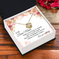 Dear Mom Necklace Gift From Daughter With Message Card