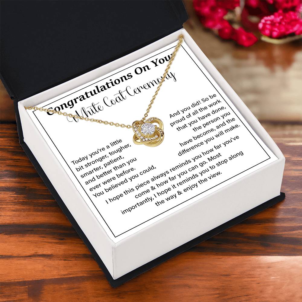 Congratulations On Your White Coat Ceremony Enjoy The View Necklace Best Wishes Necklace Personal Growth Jewelry  Motivational Jewelry Daily Inspiration Necklace Meaningful Gift For Graduates Congratulations Necklace