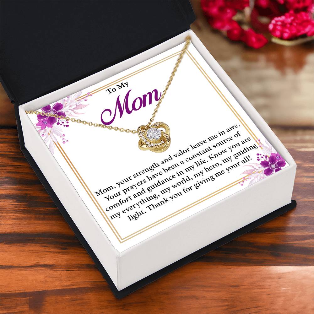 Mom Necklace Gift for Prayerful Mother – Gift Box