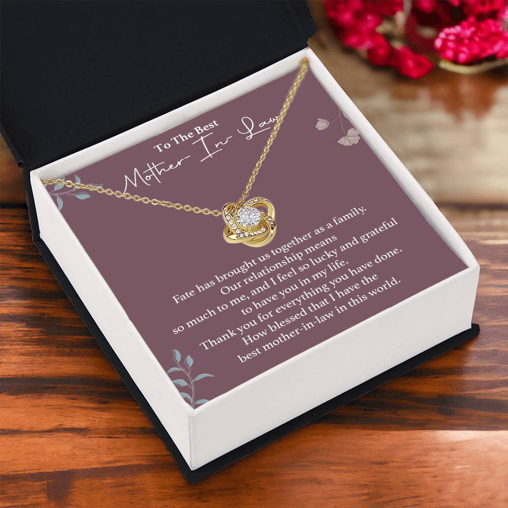 To The Best Mother-in-law Necklace Necklace For Thanking Mother-in-law Necklace For Mother-in-law On Wedding Day Necklace For Groom’s Mother Special Bond With Mother-in-law Necklace Sentimental Keepsake For Mother-in-law Best Mother-in-law Necklace Gift