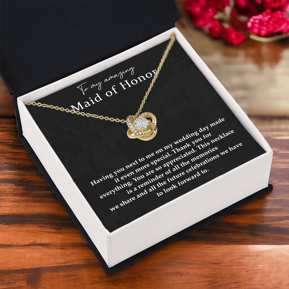 Wedding Day Necklace For Maid Of Honor Friendship Necklace For Maid Of Honor Jewelry Gift For Maid Of Honor Meaningful Gift For Maid Of Honor Emotional Gift For Maid Of Honor Special Gift For Maid Of Honor Necklace For Maid Of Honor Thank You Gift