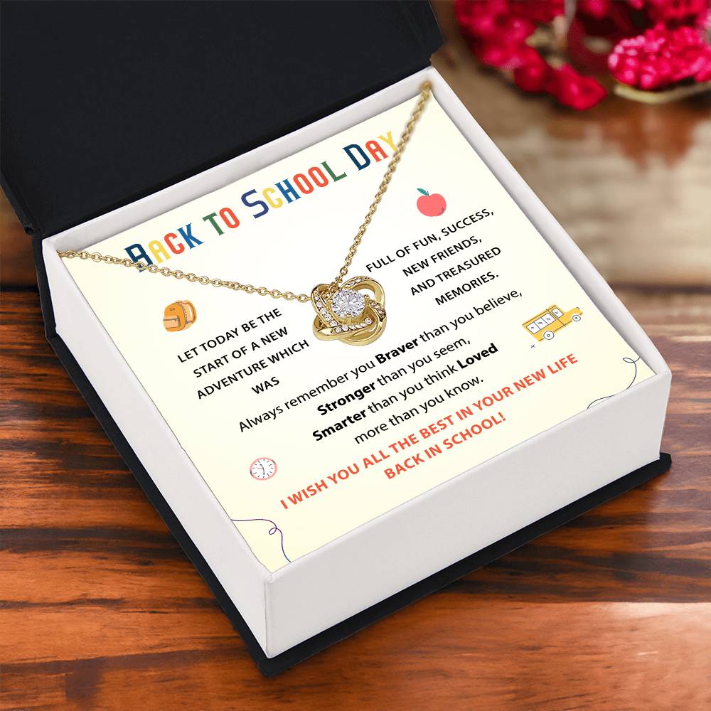 Back To School Necklace Gift Back To School Gift Fun And Success Jewelry Meaningful Gift For Students Supportive Jewelry For Kids Unique Gift For School Reminder Of Love Necklace Necklace For New Adventures