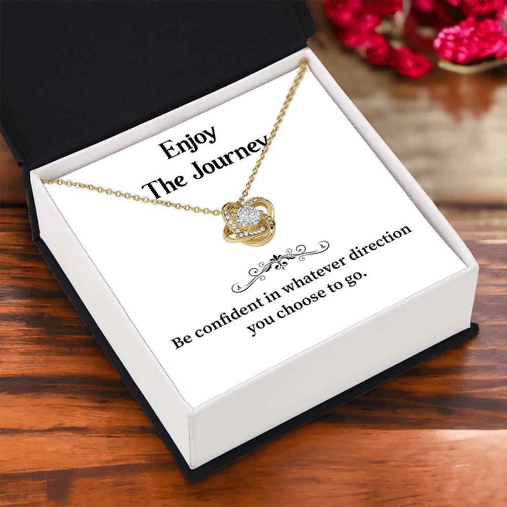 Enjoy The Journey Inspirational Necklace Gift Enjoy The Journey Necklace Best Motivational Gift Thoughtful Necklace For New Journey Motivational Jewelry For Women Emotional Gift For Encouragement Necklace With Message Of Confidence Motivational Gift