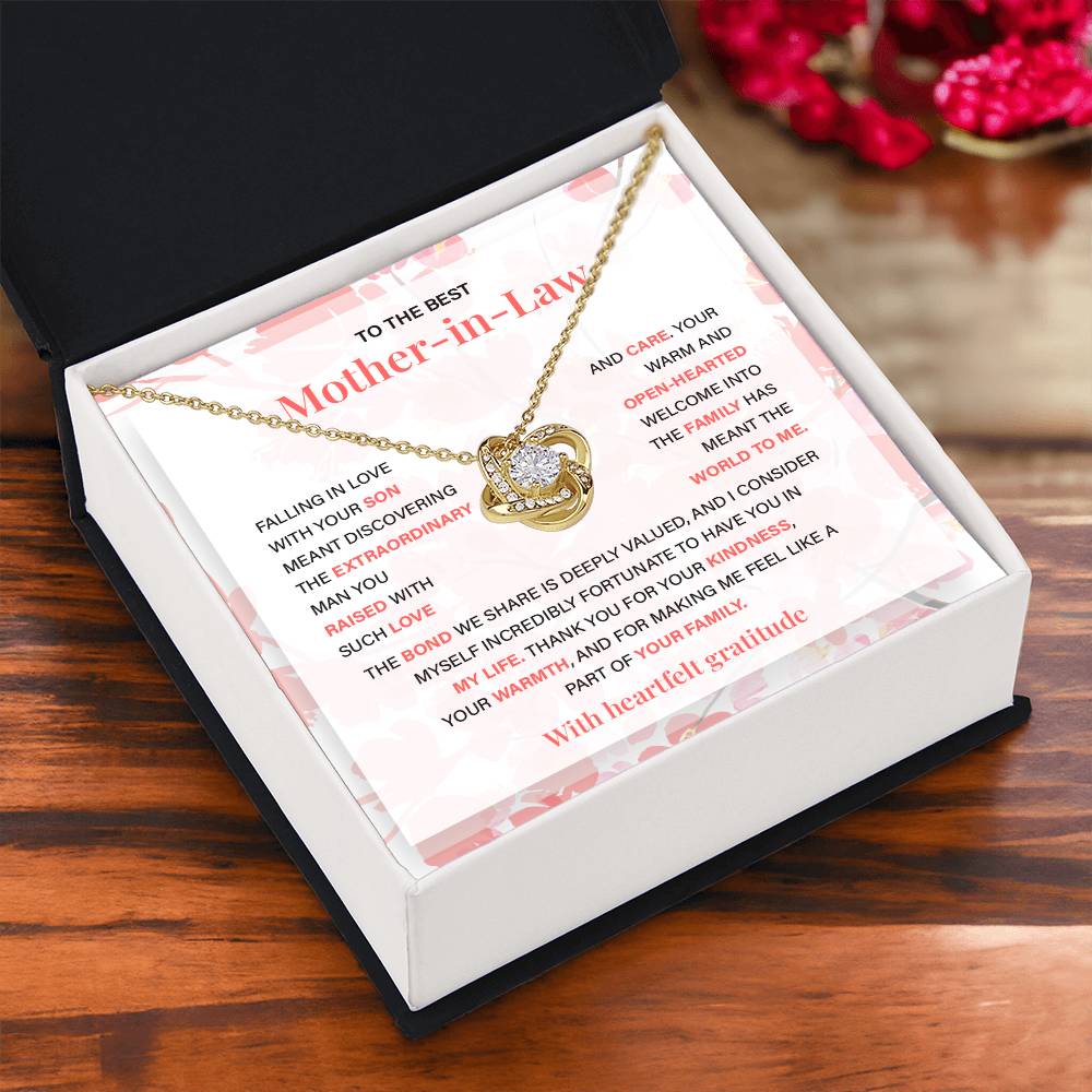 Gift from Bride to Mother-in-Law with Message Card