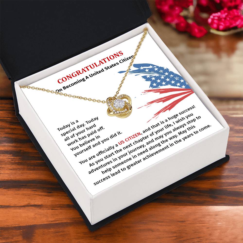 Congratulations Necklace For New U.s. Citizen Necklace For New U.s. Citizen Gift For U.s. Citizenship Success Jewelry For New U.s. Citizen Necklace For Bright And Hopeful Future Jewelry For Citizenship Celebration Gift For Citizenship Milestone