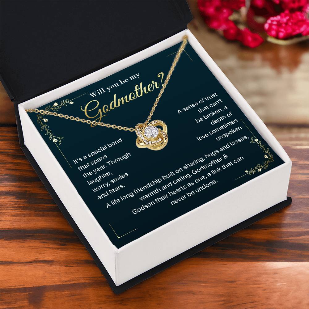 Will you be my Godmother Endless Support Necklace Bright Future Necklace Faithful Godmother Jewelry Strength In Unity Necklace Empowering Presence Jewelry Enduring Bond Necklace Emotional Support Pendant Inspirational Connection Jewelry