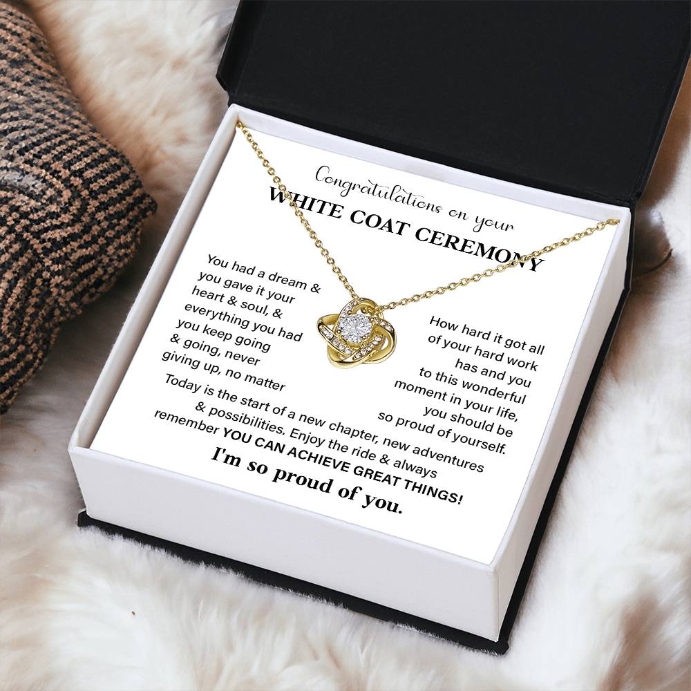 Congratulations On Your White Coat Ceremony White Coat Ceremony Congratulations Necklace New Beginnings Jewelry Meaningful Gift Supportive Gift Emotional Connection Necklace Motivational Jewelry You Are Amazing Necklace