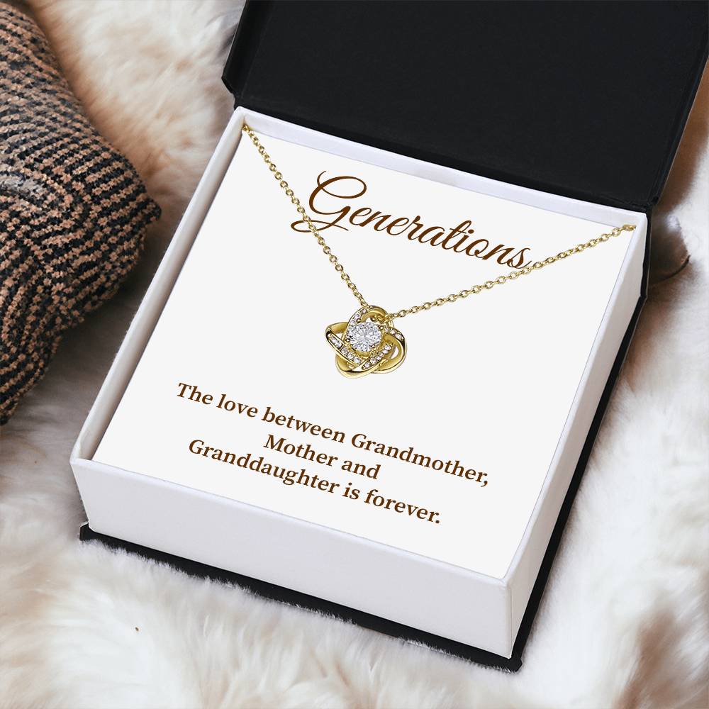 To Our Generations Generations necklace gift Heartfelt gift for family Grandmother mother granddaughter necklace Jewelry gift for mother Generational love jewelry Special gift for family members Sentimental keepsake for family