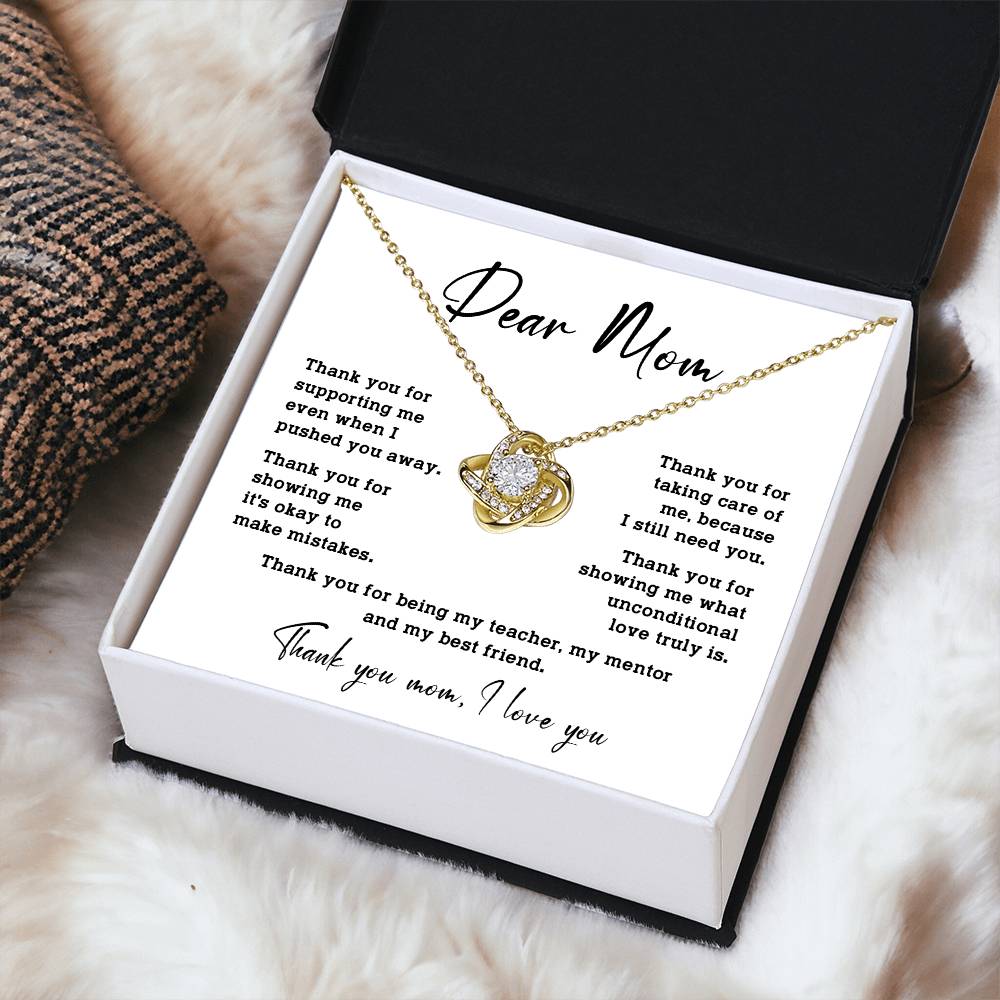 Dear Mom Dear Mom Necklace Gift Heartfelt Gift For Mom Bond With Mom Necklace Forever Loved Mom Necklace Thoughtful Gift For Mom Unique Gift For Mother-child Bond Meaningful Gift For Mom Special Occasion Gift For Mom Unique Family Bond Necklace