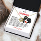 Soulmate Necklace Gift for Her with Love Message