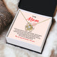Daughter to Mom Necklace Gift with Message Card
