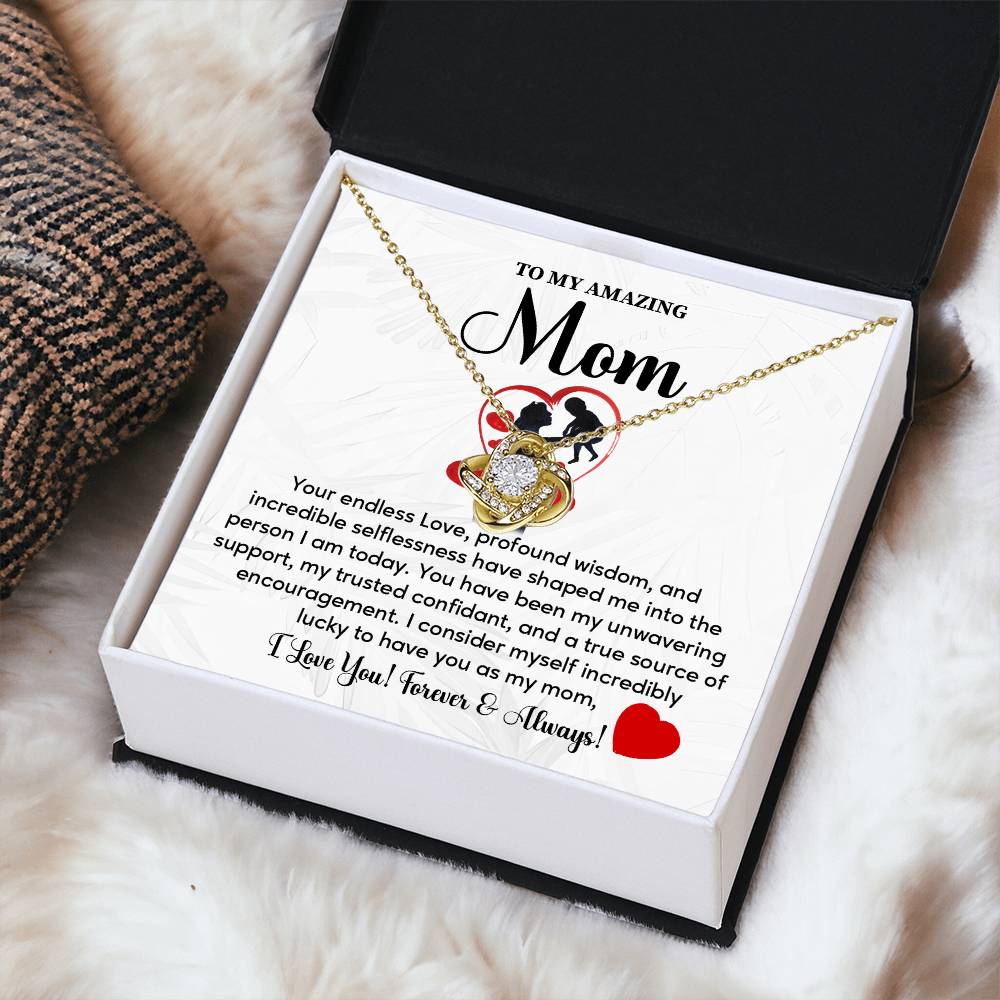 Amazing Mom Necklace Gift from Daughter – Gift Box