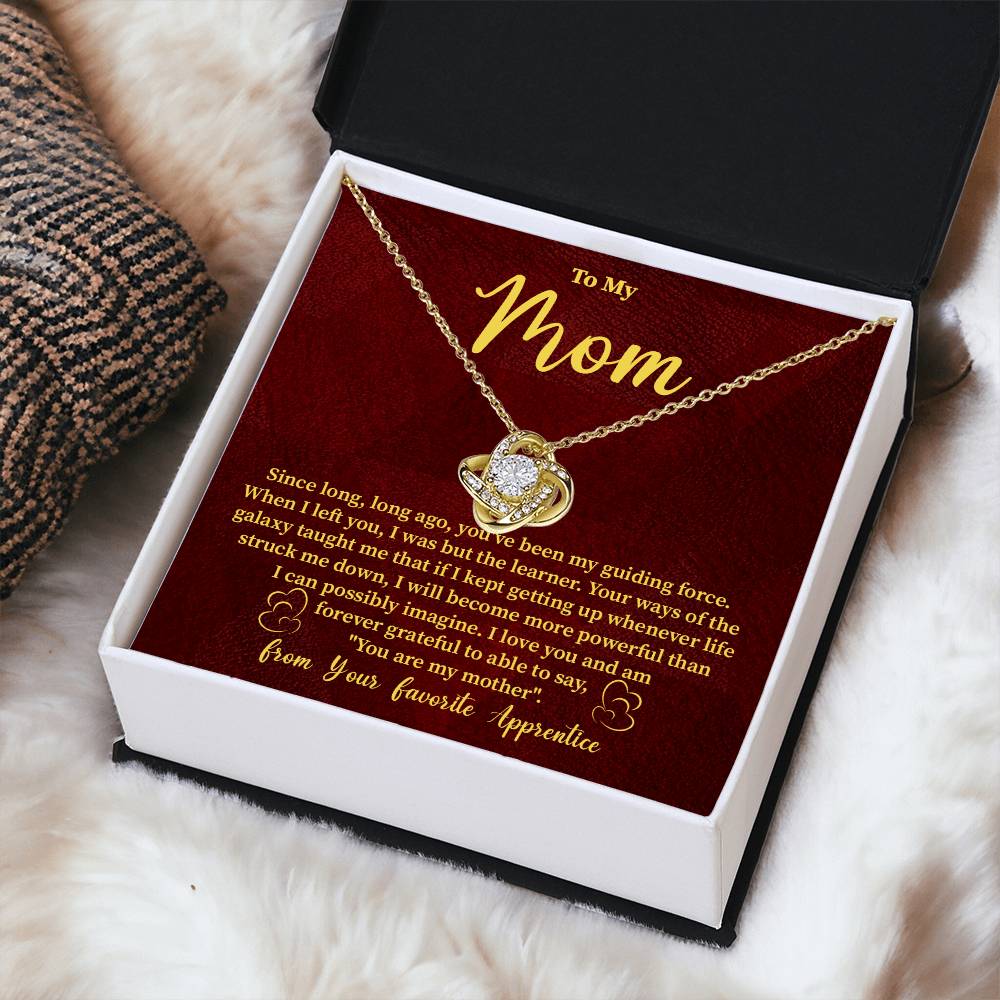Funny Galaxy Mom Necklace Gift – with Message Card