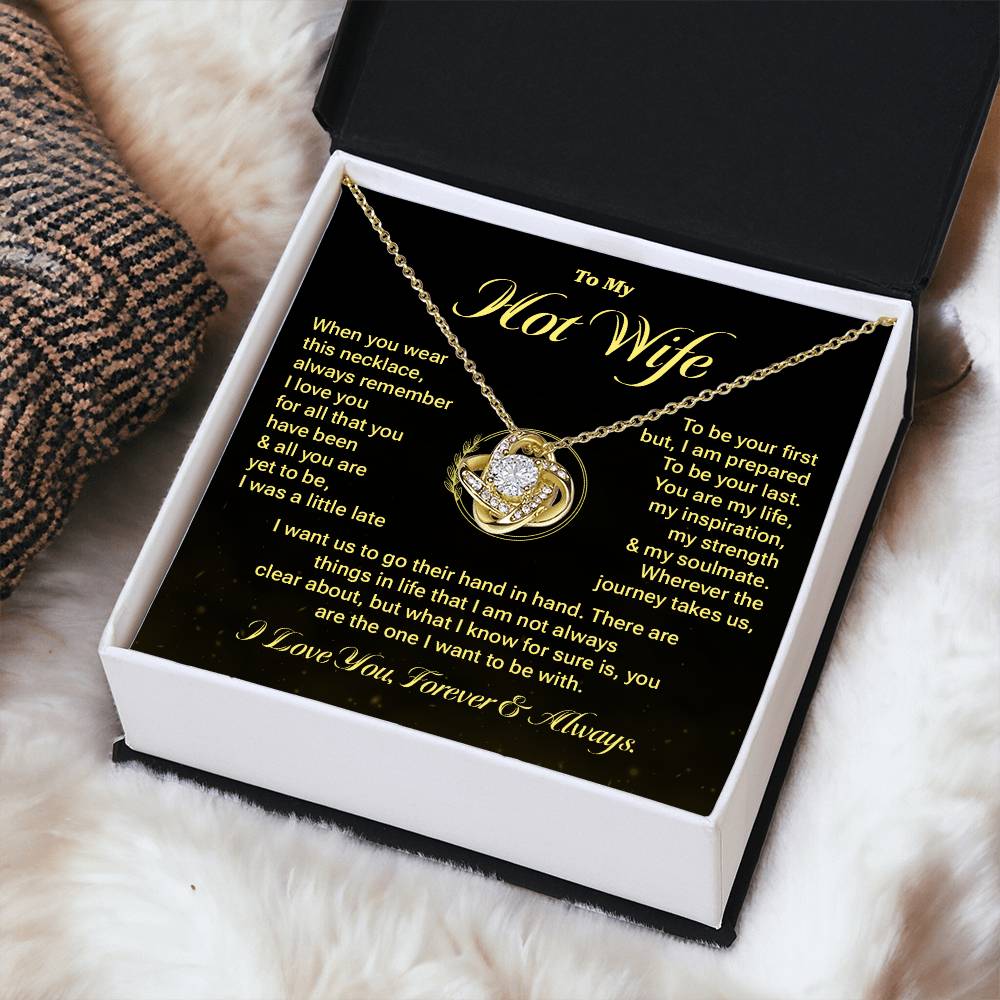 Hot Wife Necklace Gift with Romantic Message Card
