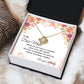 Dear Mom Necklace Gift From Daughter With Message Card