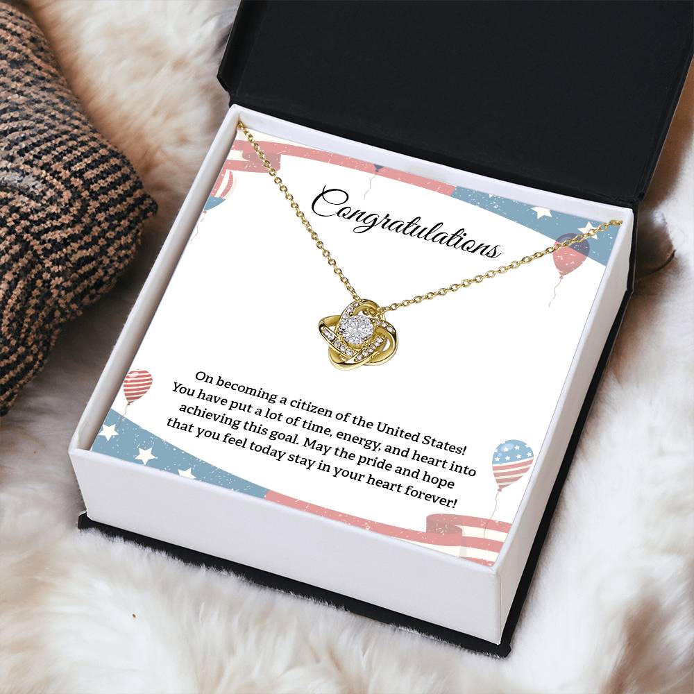 Congratulations Necklace For New U.s. Citizen Necklace For New U.s. Citizen Gift For New American Citizen Necklace With Citizenship Message U.s. Citizenship Celebration Gift Gift For New U.s. Patriot Jewelry For New U.s. Citizen Gift For Citizenship