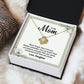 Daughter to Mom Necklace Gift – with Message Card