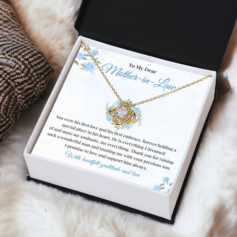 Mother-in-Law Necklace Gift from Bride with Card