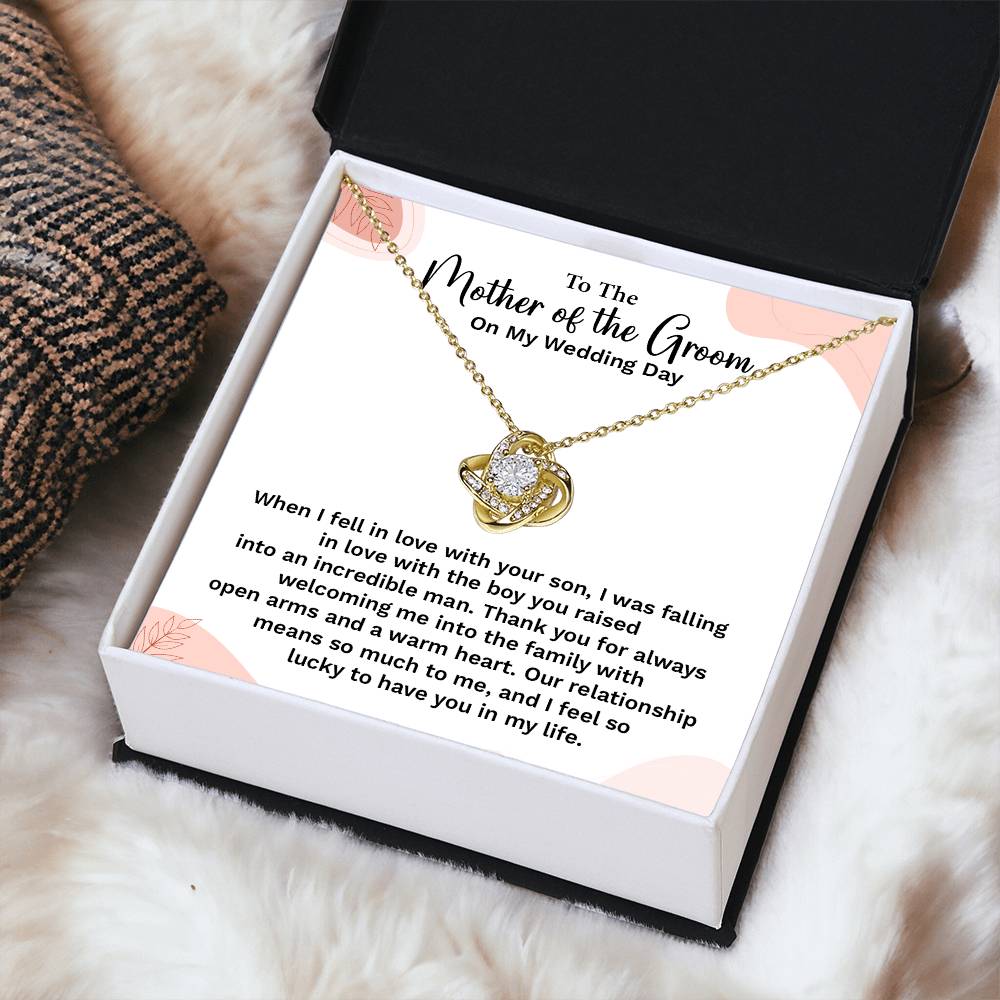 To the Groom's Mother on My Wedding Day Groom’s mother wedding gift Wedding necklace for mother-in-law Heartfelt message for groom’s mom Special gift for groom’s mom Necklace gift for groom’s mother on wedding day Meaningful gift for groom’s mother